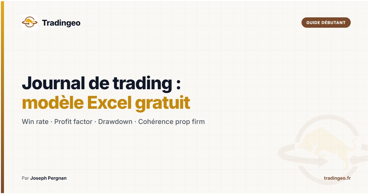 Journal de trading — guide complet et modèle Excel gratuit — Tradingeo