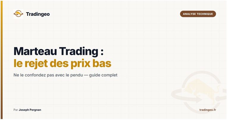 Marteau trading — bougie marteau chandelier japonais de retournement — Tradingeo
