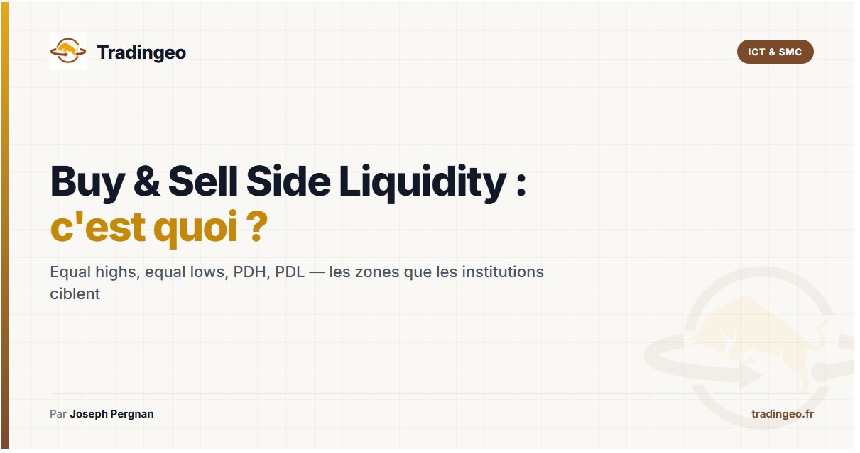 Buy side liquidity sell side liquidity equal highs equal lows PDH PDL ICT SMC — Tradingeo
